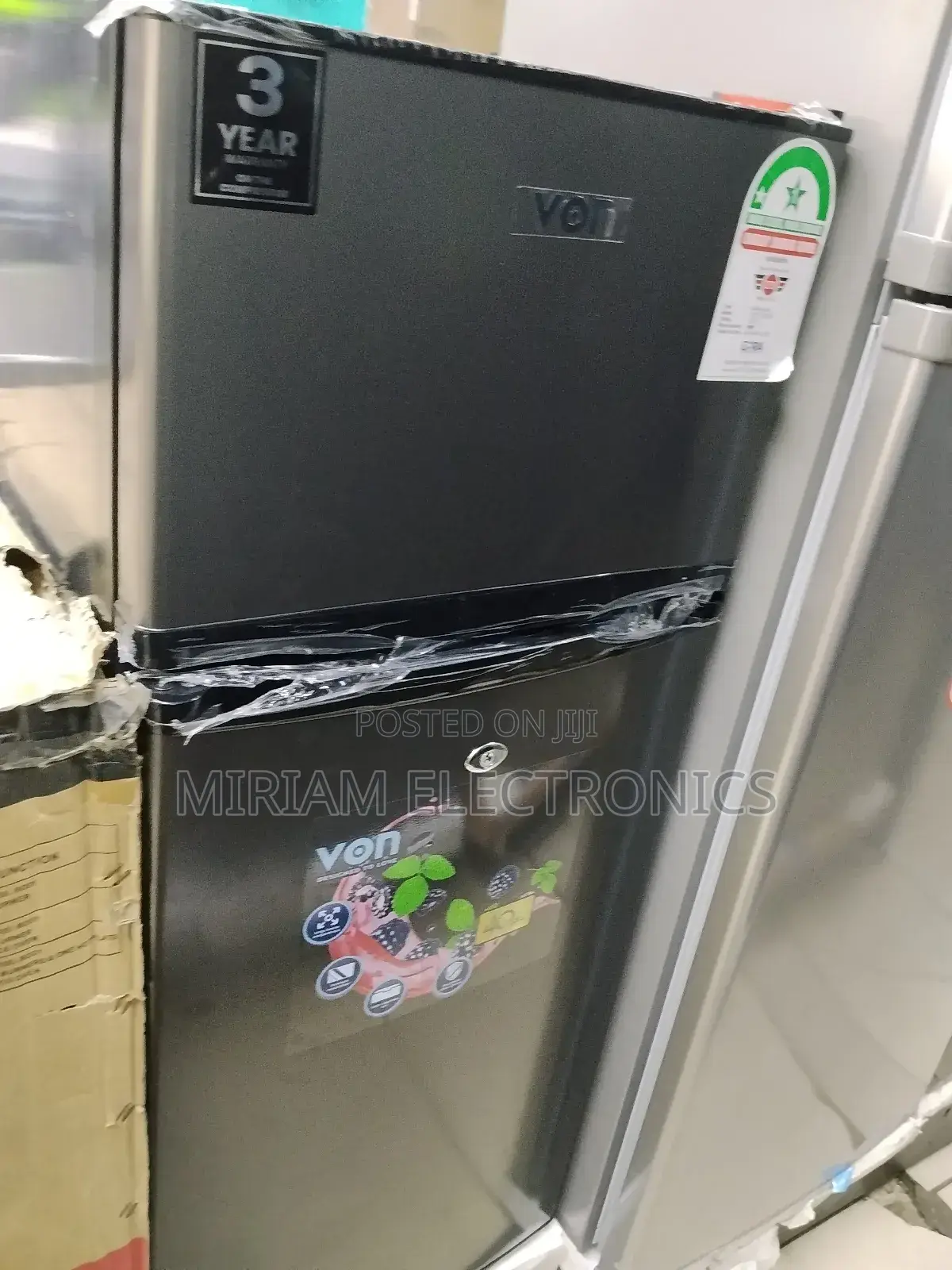 Von 125 Litres Double Door Fridge Direct Cool