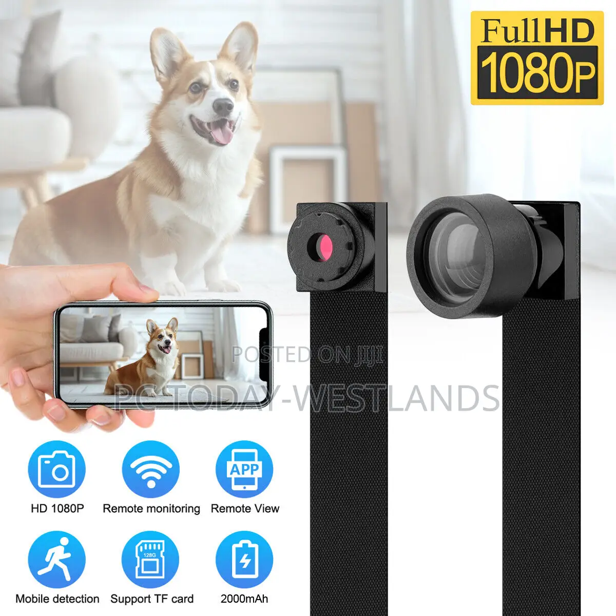 1080p Cam Hd Wireless Wifi Security Mini Micro Spycam Diy Cam