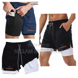 2 in 1 Mens Gym Short - thumbnail 2