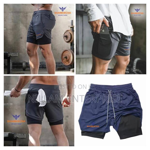 2 in 1 Mens Gym Short - thumbnail 3