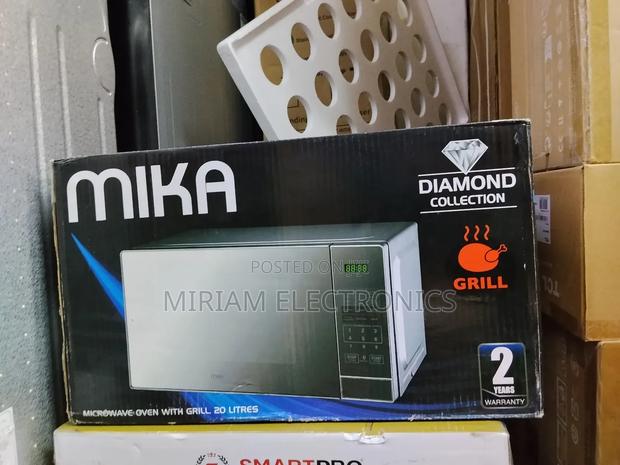Mika Microwave Oven Grill 20 Litres With 1000w Grill Silver - main view