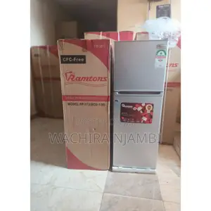Ramtons 128l 2-Door Direct Cool Refrigerator – Silver Finish