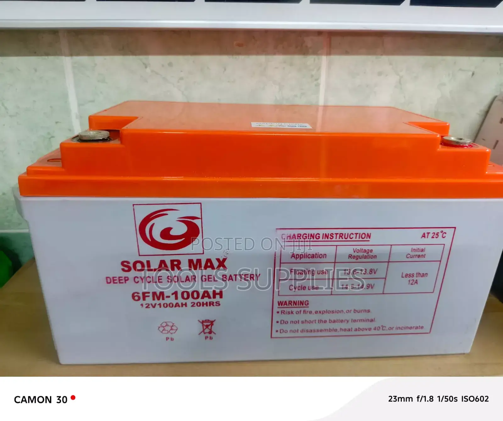 Solar Battery 100ah/ Deep Cycle Solar Battery