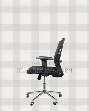 The Barn Origin Mid-Back Chrome Chair | Chrome Base, Modern Look