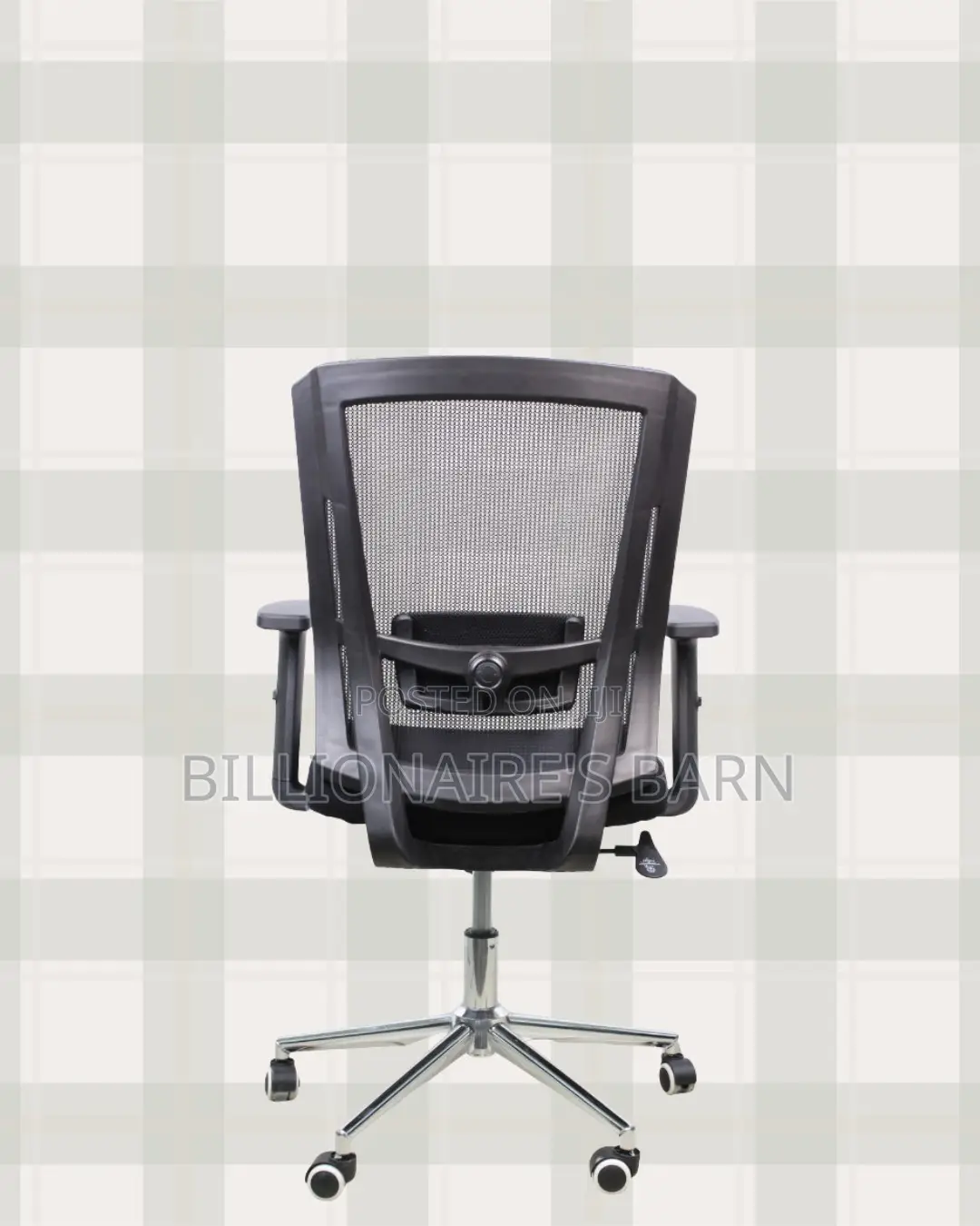 The Barn Origin Mid-Back Chrome Chair | Chrome Base, Modern Look