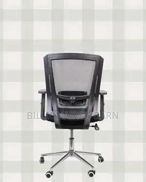 The Barn Origin Mid-Back Chrome Chair | Chrome Base, Modern Look