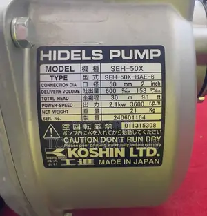 Original Japan Koshin Honda Petrol Water Pump 2 Inch Gx120 Engine