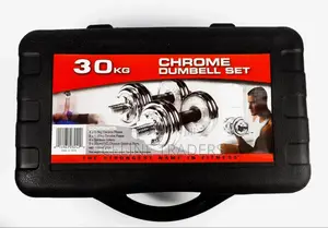 30 Kg Chrome Dumbbell Set With a Carry Case