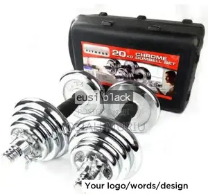 Chrome 20kg Dumbbells With Case