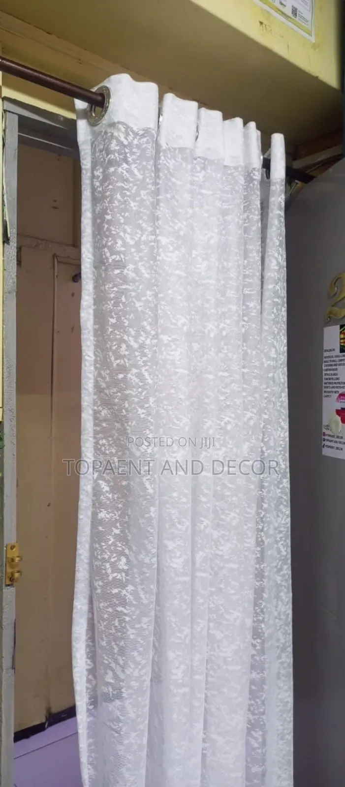 Long Drop Sheer Curtains Hotel Style Finish