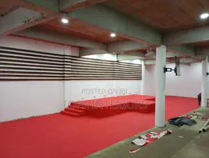 Elegant Wall to Wall Flooring Red Altar Carpets
