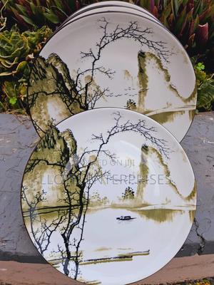 6pcs Green Patched Tree Plates - thumbnail 2
