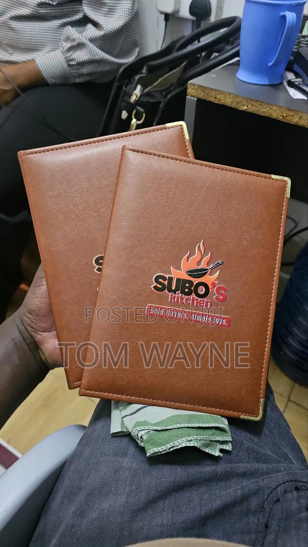 A5 Size Leather Menu Folder - main view