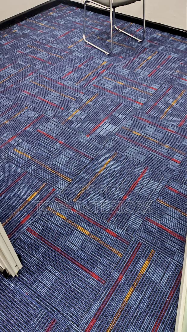 Tile Design Office Wall to Wall Floor Carpet Inclusive of Installation