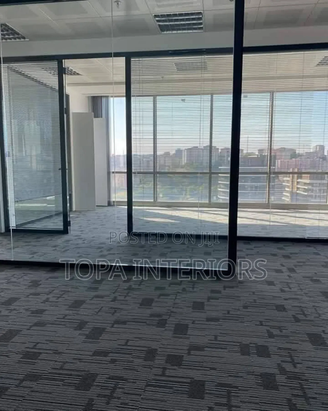 Elegant and Durable Grey Office Tile Carpets Inclusive of Installation
