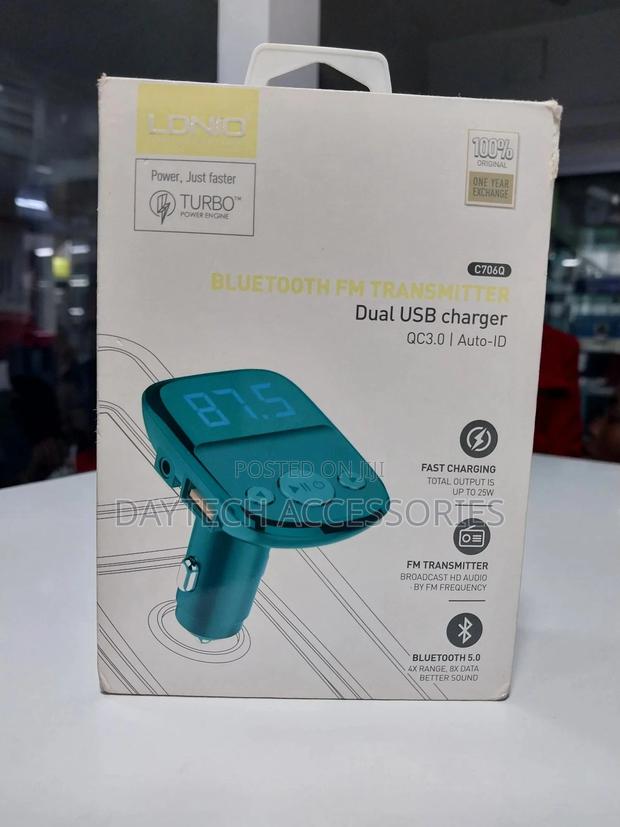 Ldnio C706q Qc3.0+Auto-Id Car Bluetooth Fm Digital Display Car Charger