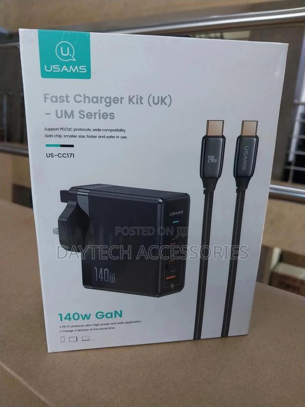 Usams 140w Gan Fast Wall Charger - Cc171 - thumbnail 2
