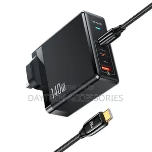 Usams Cc171 Um Series Pd 140w Gan Adapter Type C Fast Charger Kit.