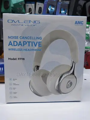The Ovleng Ff98 Adaptive Active Noise-Cancelling Wireless Headphones.