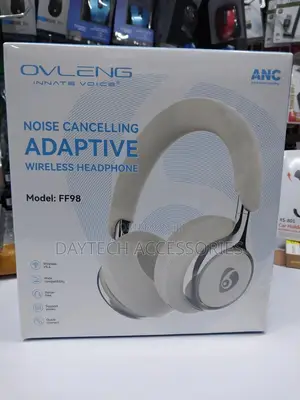 The Ovleng Ff98 Adaptive Active Noise-Cancelling Wireless Headphones.