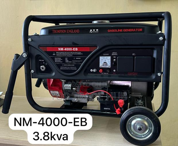 Thompson England Petrol Generator 4kva | Trolley Type | Key Start
