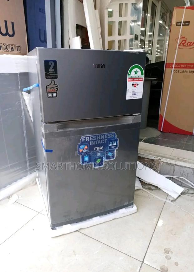 86litres Mika Double Door Fridge @ Dark Silver