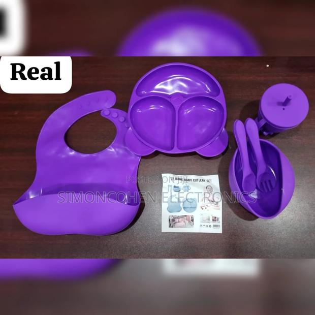 6pcs Silicone Baby Feeding Cutlery Set - thumbnail 4