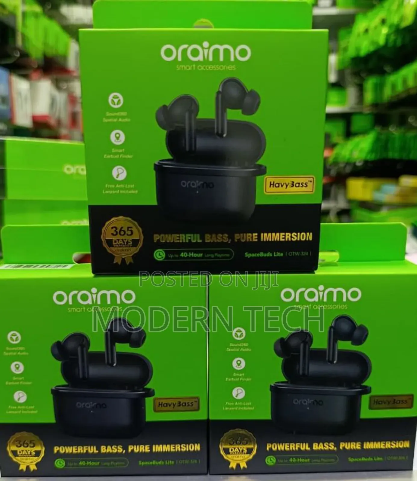 Oraimo Spacebuds Lite Sound360 Anti-Lost True Wireless Earbuds