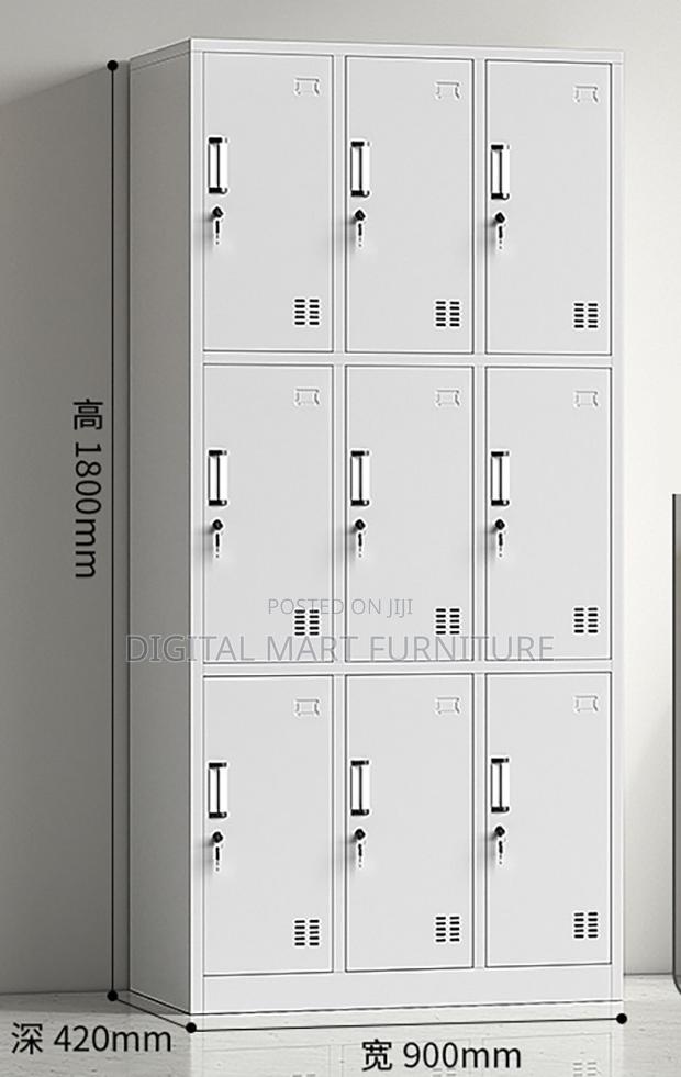 Fifteen Multi Compartment White Steel Cabinet - thumbnail 7