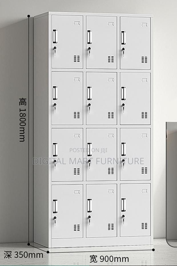 Fifteen Multi Compartment White Steel Cabinet - thumbnail 11