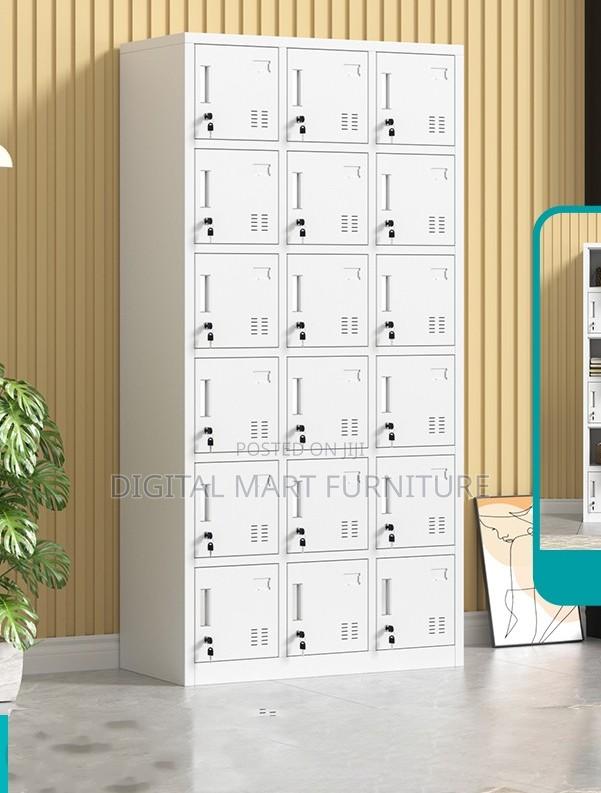 Fifteen Multi Compartment White Steel Cabinet - thumbnail 14