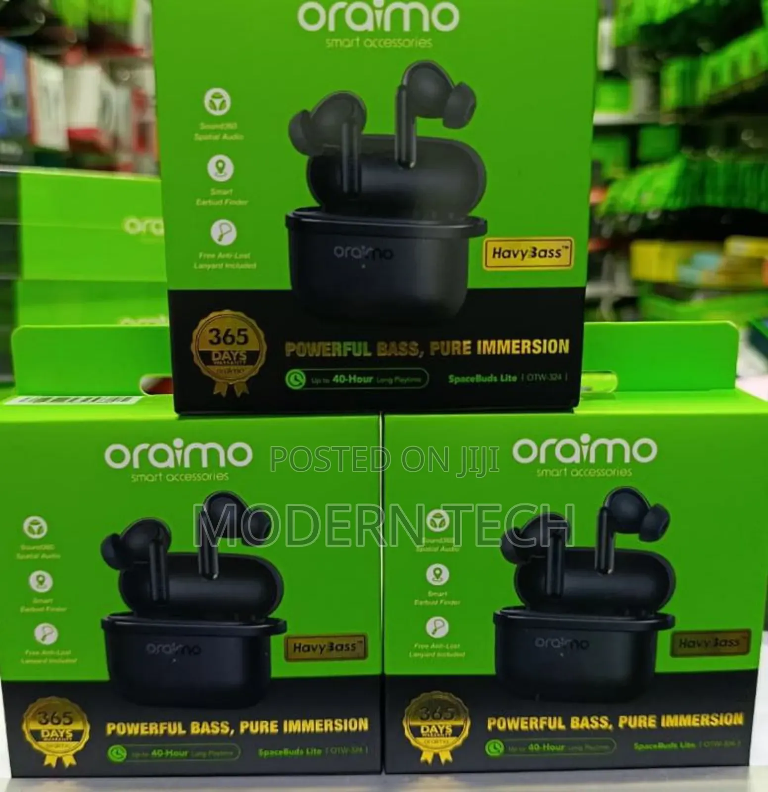 Oraimo Spacebuds Lite Sound360 Anti-Lost True Wireless Earbuds Otw 323