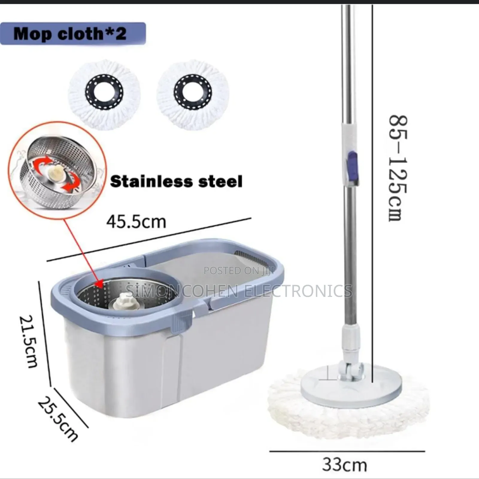 Fashion Rotary Mop With 17l Bucket