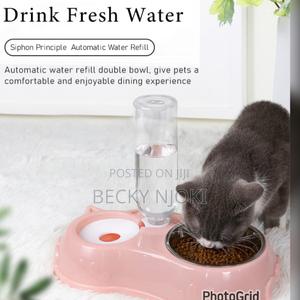 Automatic Single Pet Bowl Plus Water Dispenser - main view