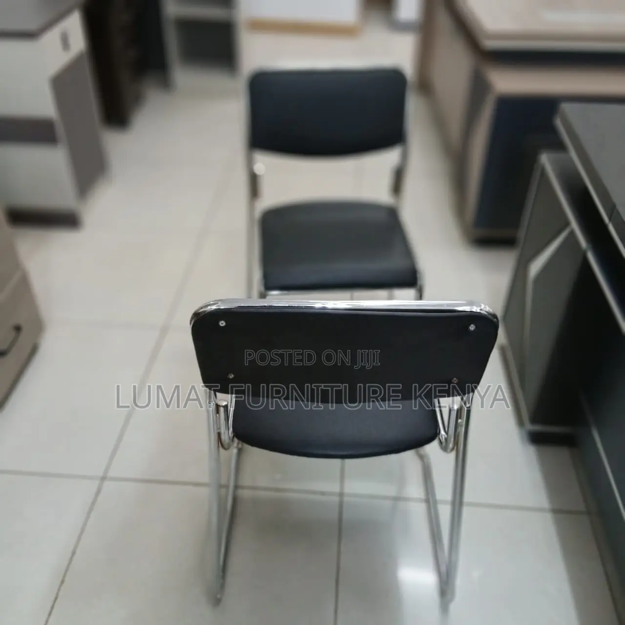 Stackable Modern Chrome Chair