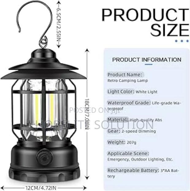 Rechargeable Dimmable Camping Lamp - thumbnail 5
