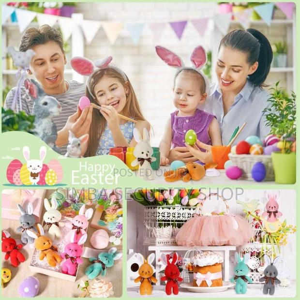 Plush 3d Rabbit Bunny Keychain Gift for Daughter Girlfriend Keyholder - thumbnail 4