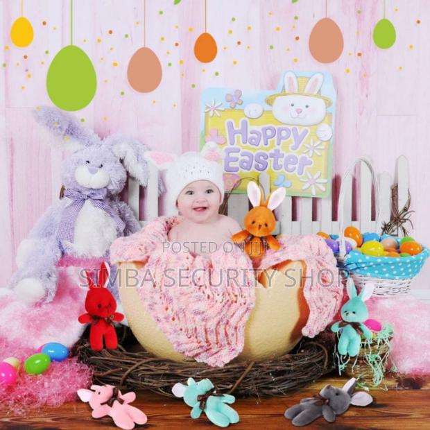 Plush 3d Rabbit Bunny Keychain Gift for Daughter Girlfriend Keyholder - thumbnail 5