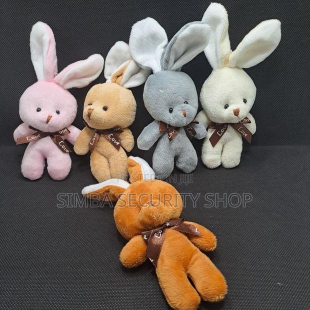 Plush 3d Rabbit Bunny Keychain Gift for Daughter Girlfriend Keyholder - thumbnail 6