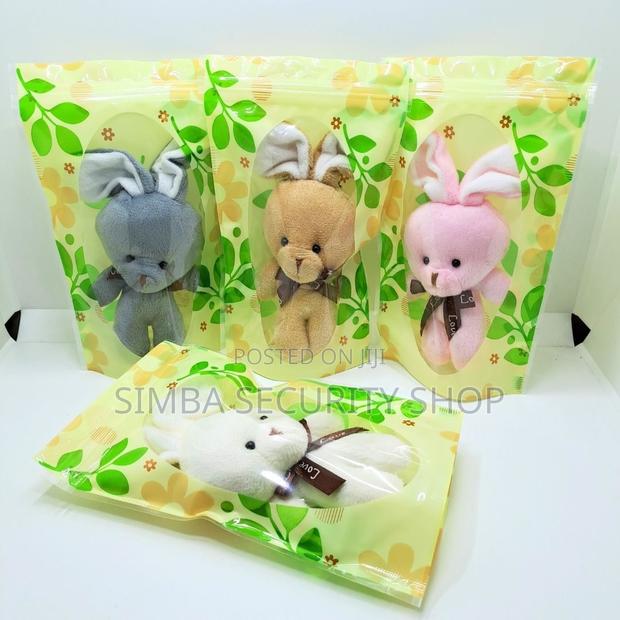 Plush 3d Rabbit Bunny Keychain Gift for Daughter Girlfriend Keyholder - thumbnail 7
