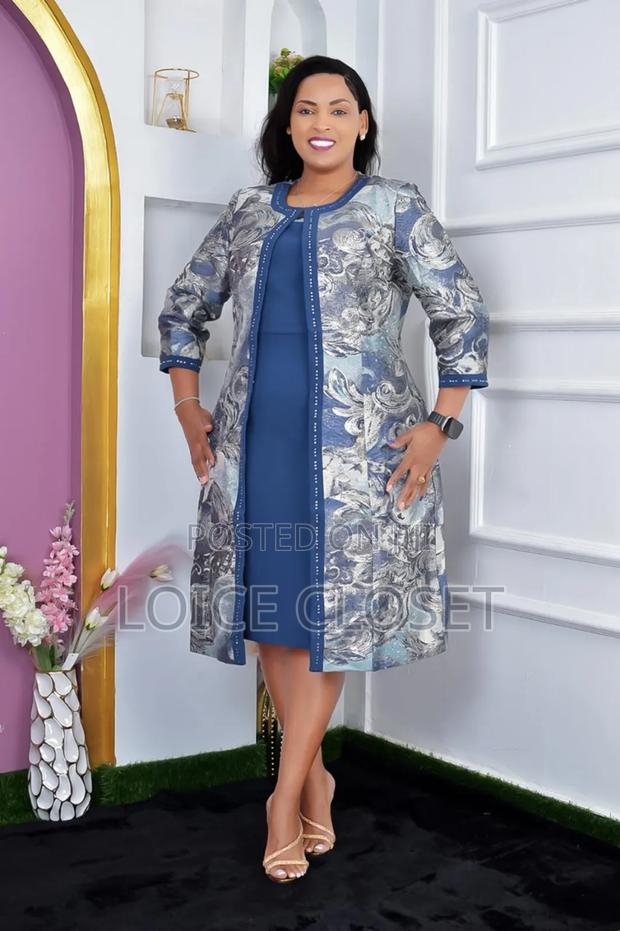 Elegant Semi-Turkey Dress With a Detachable Coat - thumbnail 3
