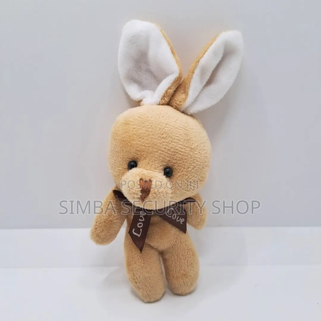 Brown Bunny Plush Keychain Soft Rabbit Keyholder Pendant Gift Women