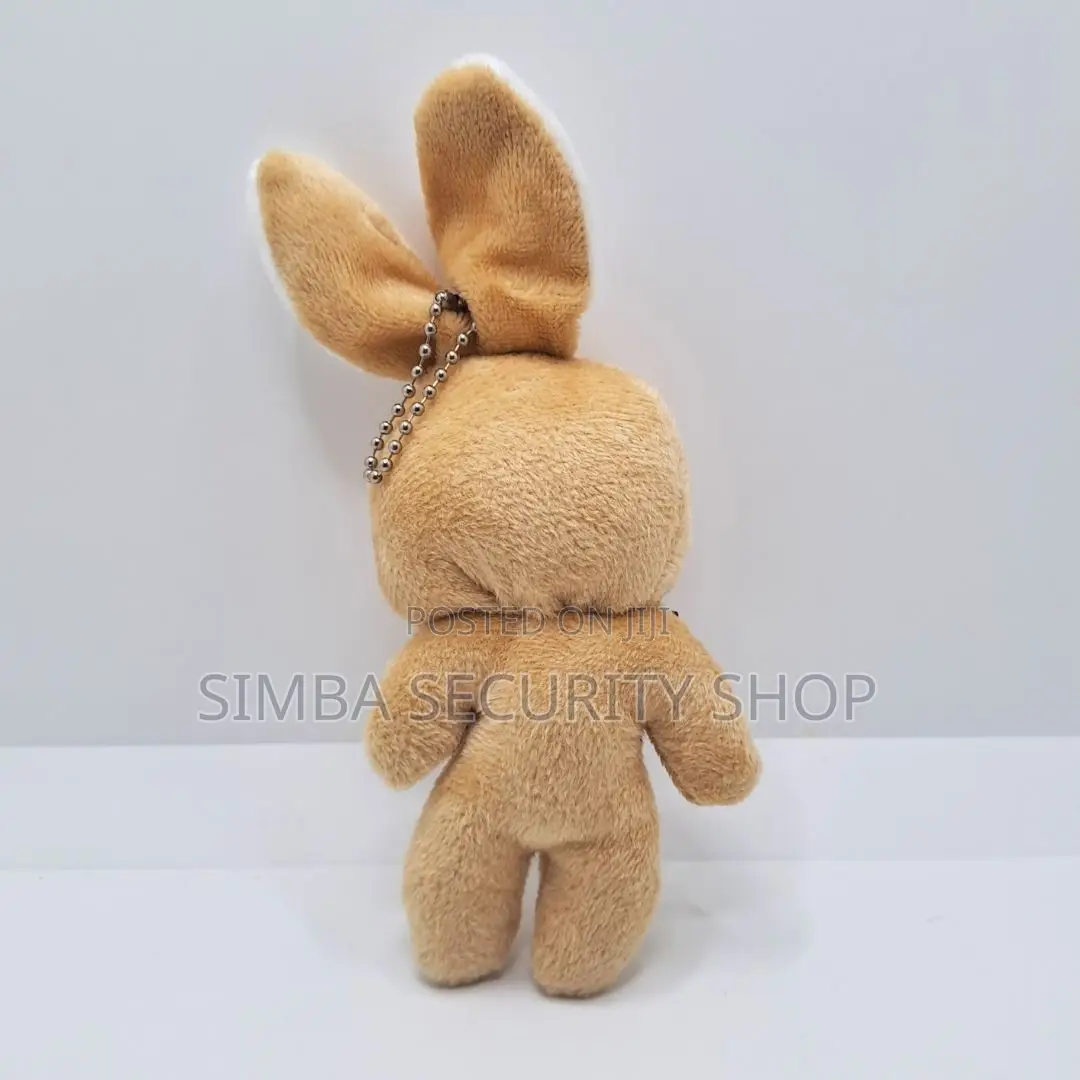 Brown Bunny Plush Keychain Soft Rabbit Keyholder Pendant Gift Women