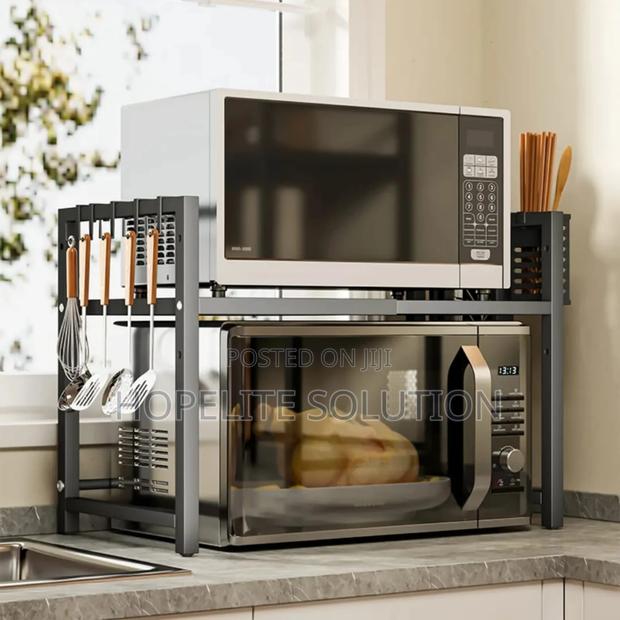 Single Layer Heavy-Duty Adjustable Microwave Stand - thumbnail 3
