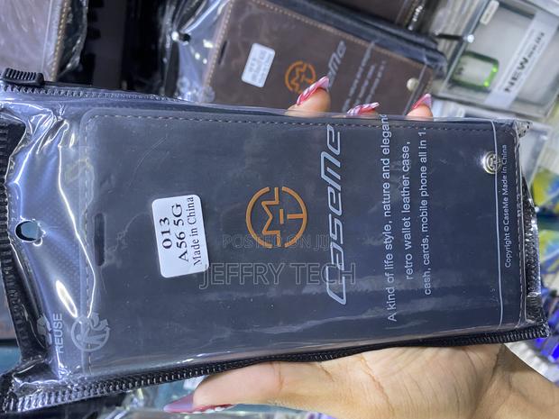 Lokigin Leather Flip Cover for Samsung A56 Caseme With Card Slots