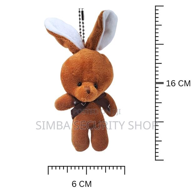 Cute Rabbit Plush Keychain With Bowtie Soft Stuffed Orange Gift Ladies - thumbnail 7