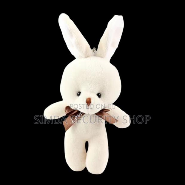 Plush 3d Rabbit Bunny Keychain Bags Gifts Keyholder Teddy Bear White