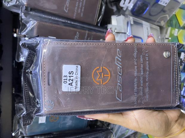 Miseas Samsung Galaxy A21s Wallet Leather Case With Card Slots - main view