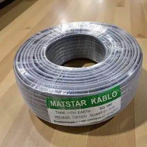 Corrosion Resistant 2.5mm Twin With Earth Electrical Cable PVC Coated