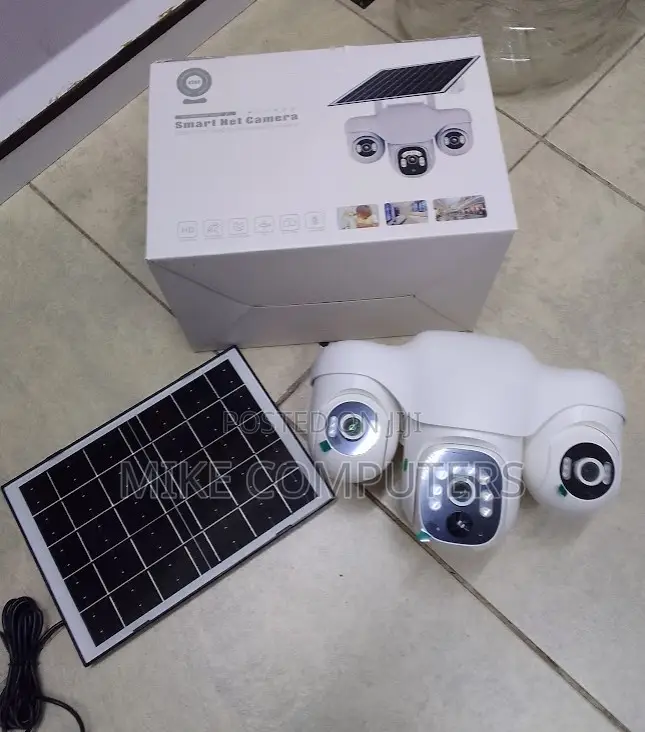 4g Tripple Lense Solar PTZ Camera With Panel
